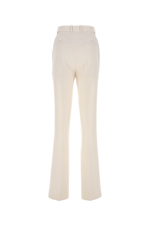 Gucci Woman Ivory Crepe Pant