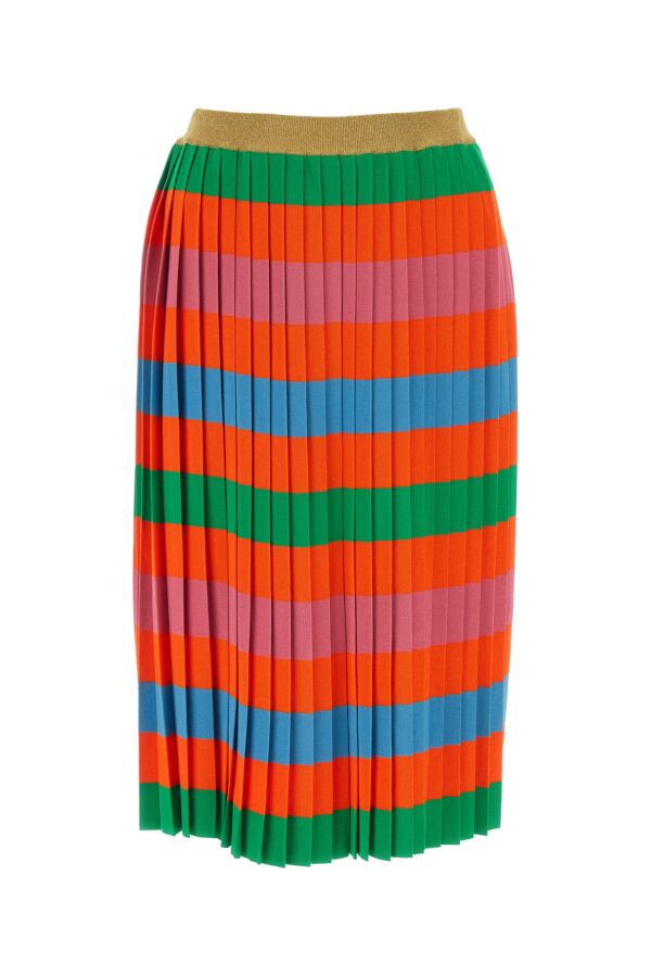 Gucci Woman Multicolor Viscose Blend Skirt