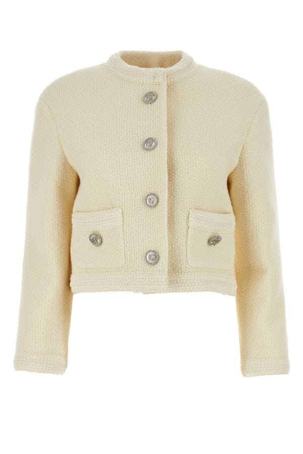 Gucci Woman Ivory Wool Blend Blazer