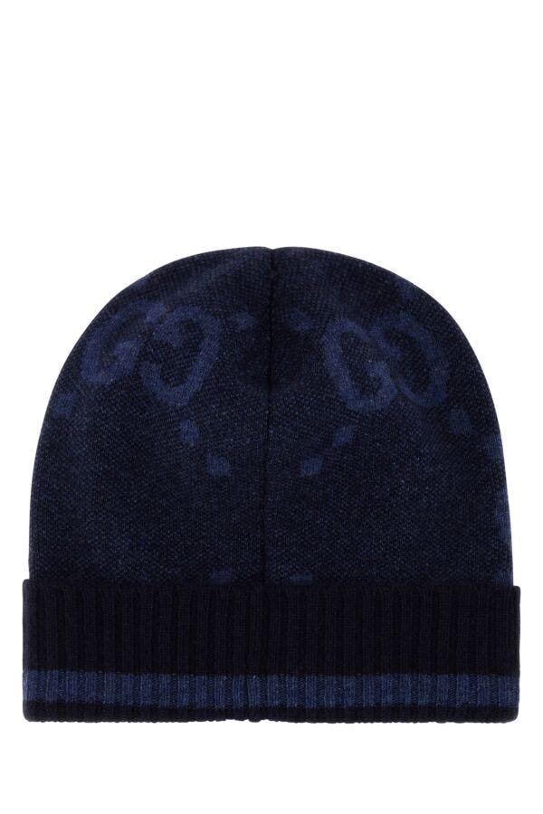 Gucci Woman Embroidered Cashmere Beanie Hat