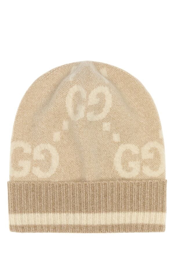 Gucci Woman Embroidered Cashmere Blend Beanie Hat