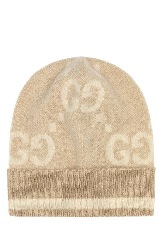 Gucci Woman Embroidered Cashmere Blend Beanie Hat