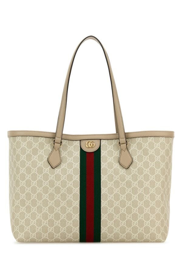 Gucci Woman Gg Supreme Fabric Medium Ophidia Shopping Bag