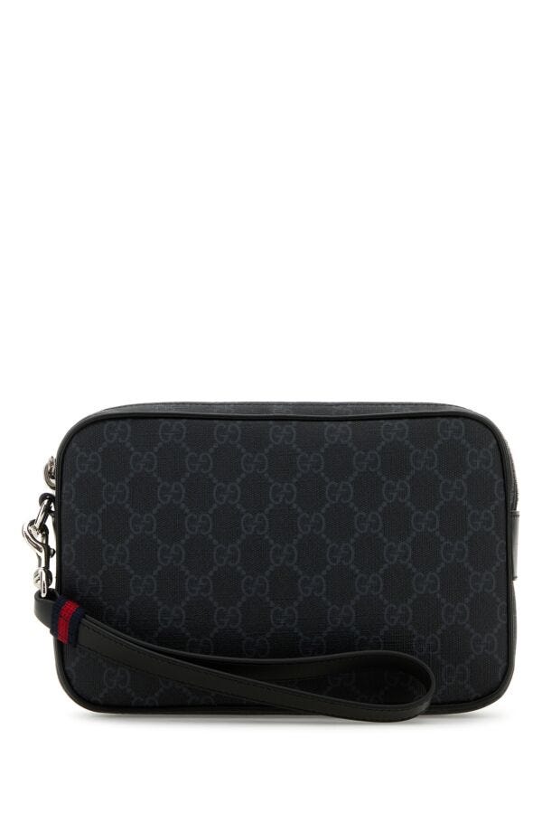 Gucci Man Gg Supreme Fabric Clutch