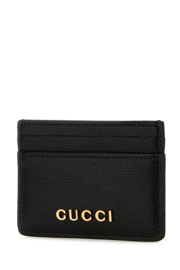 Gucci Woman Black Leather Card Holder