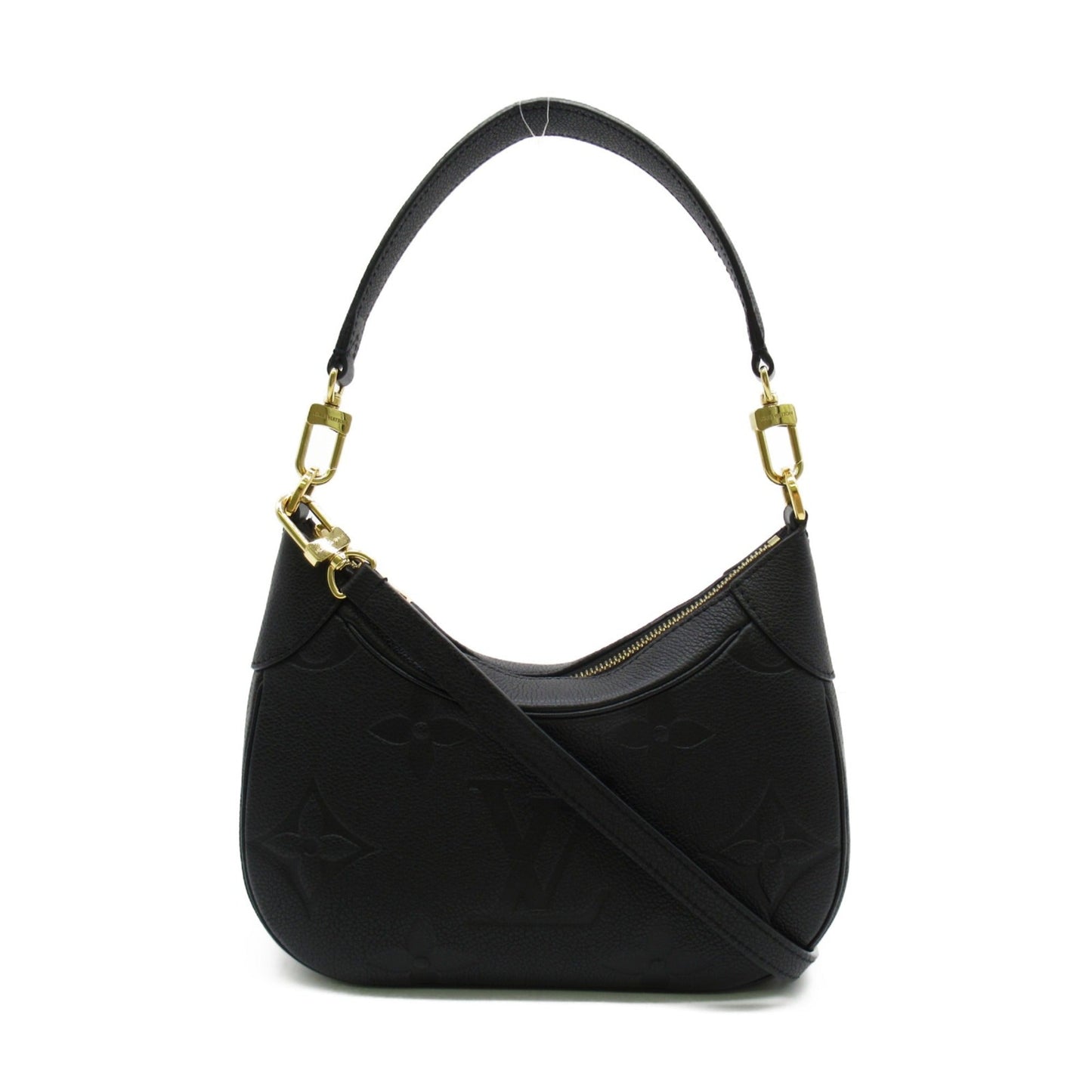 LOUIS VUITTON Bagatelle NM Shoulder Bag Black Black Monogram empreinte PVC coated canvas M46002