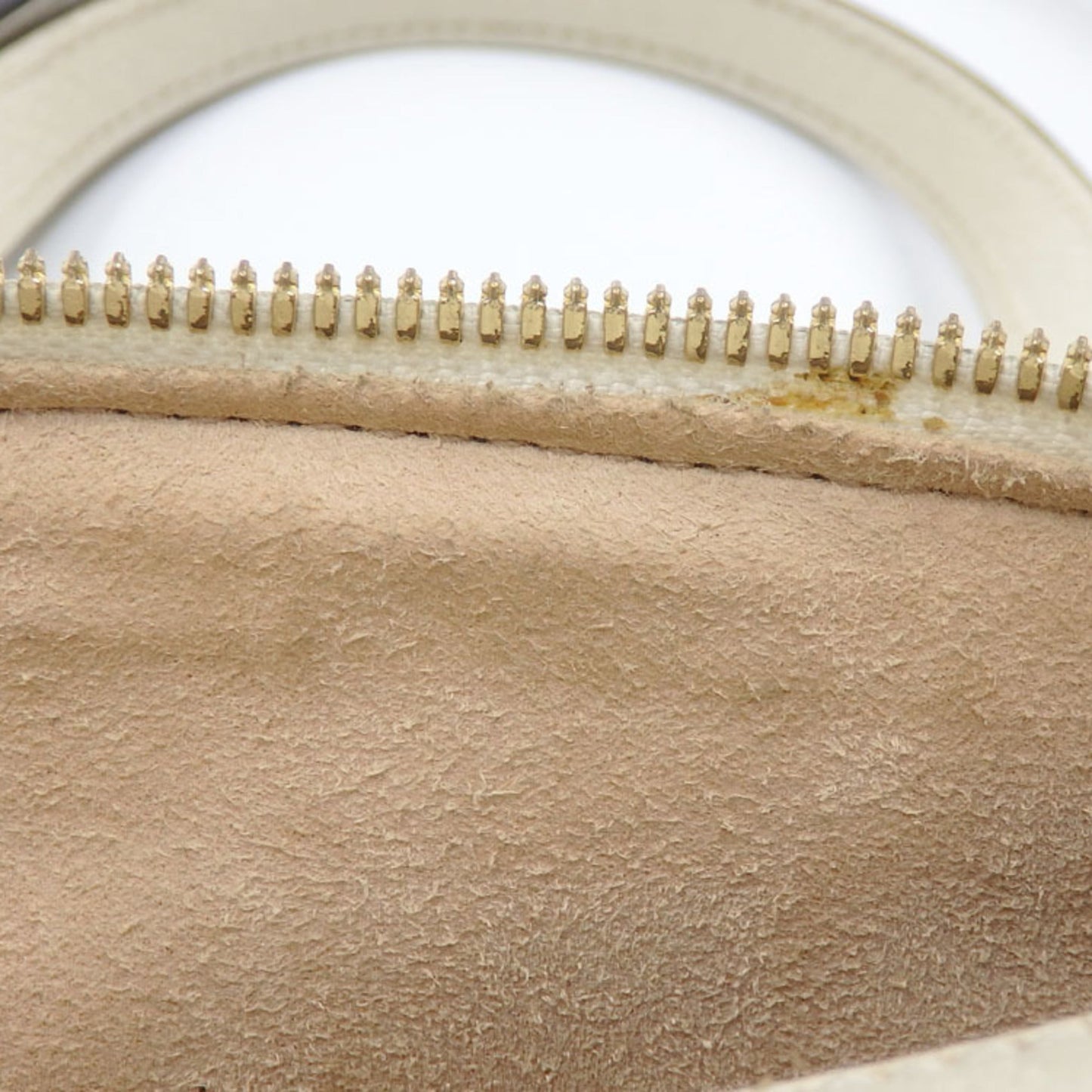 GUCCI handbag ladies off-white leather 602577
