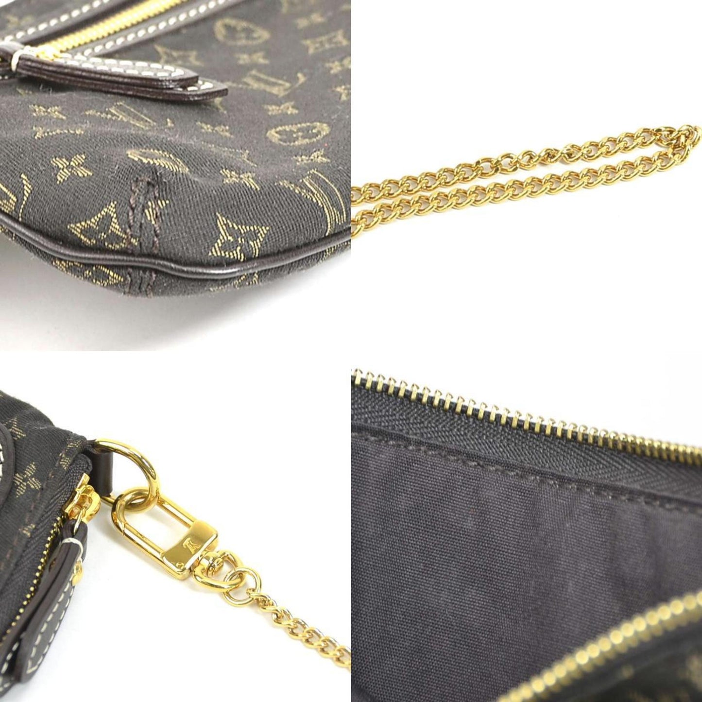 LOUIS VUITTON Accessory Pouch Monogram Minilan Mini Pochette Accessoire/Monogram Ebene Unisex M95668