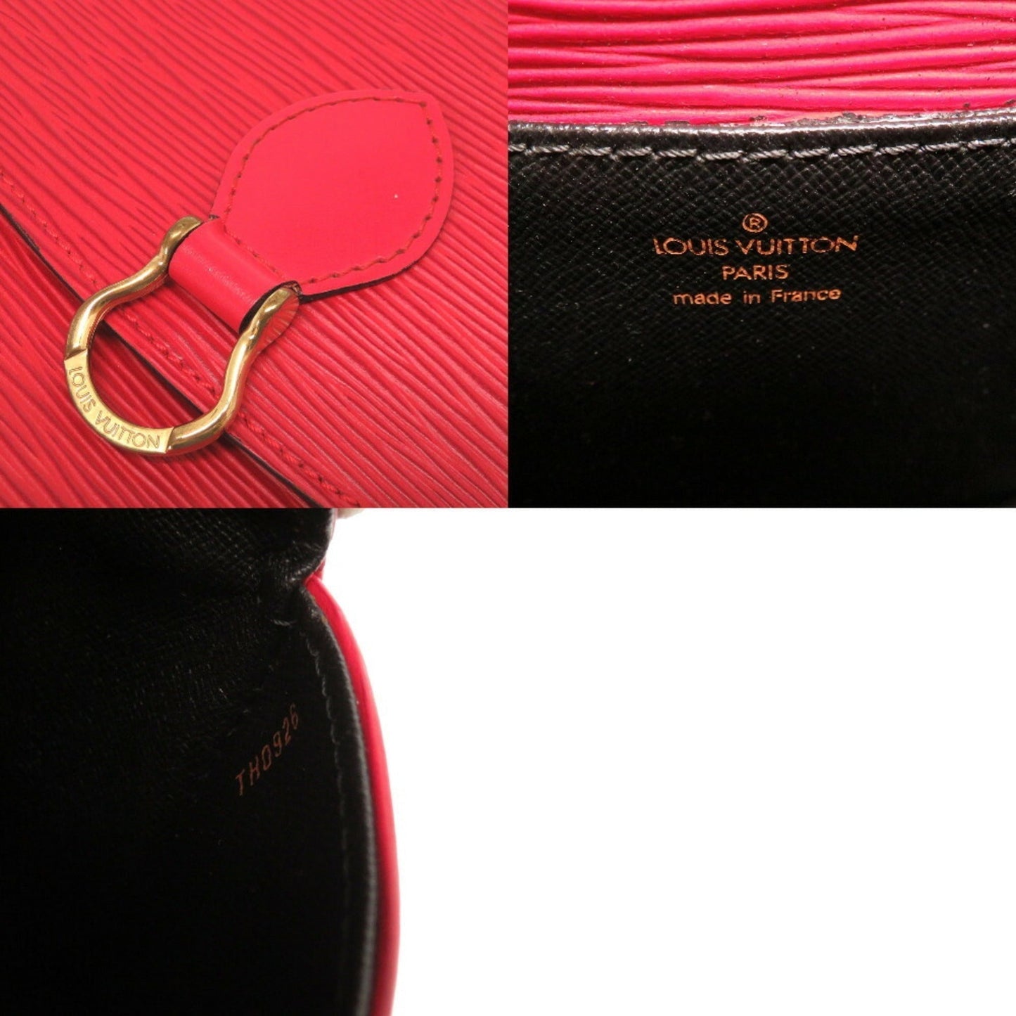 Louis Vuitton Epi Mini Saint-Cloud Castilian Red M52217 Shoulder Bag