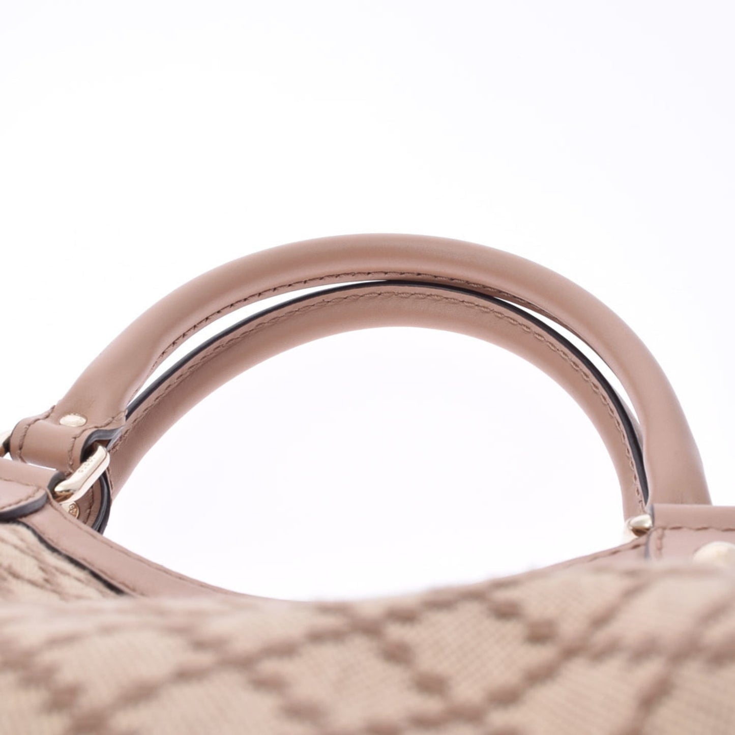 Gucci Suki Diamante Beige/Pink Beige 211944 Ladies Canvas Leather Handbag