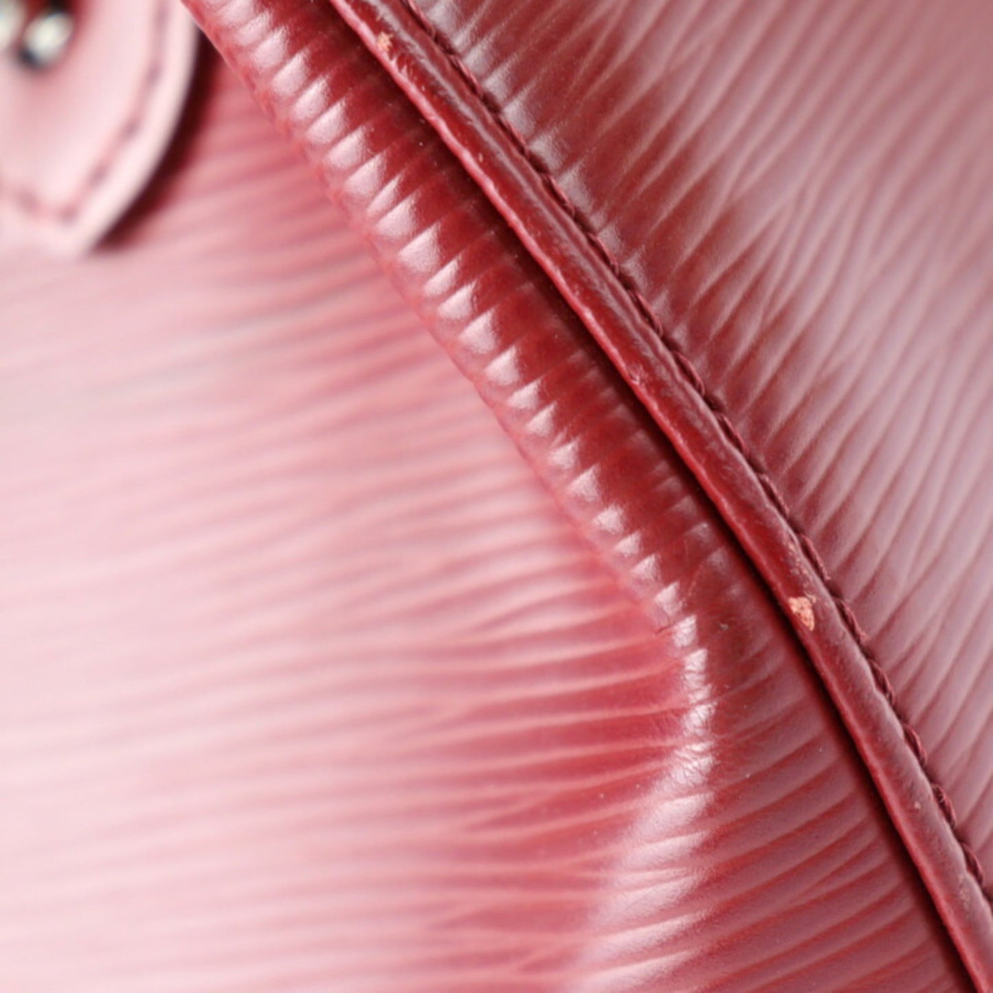 LOUIS VUITTON Blair MM Handbag M4030E Epi Leather Carmine Red Series Silver Metal Fittings