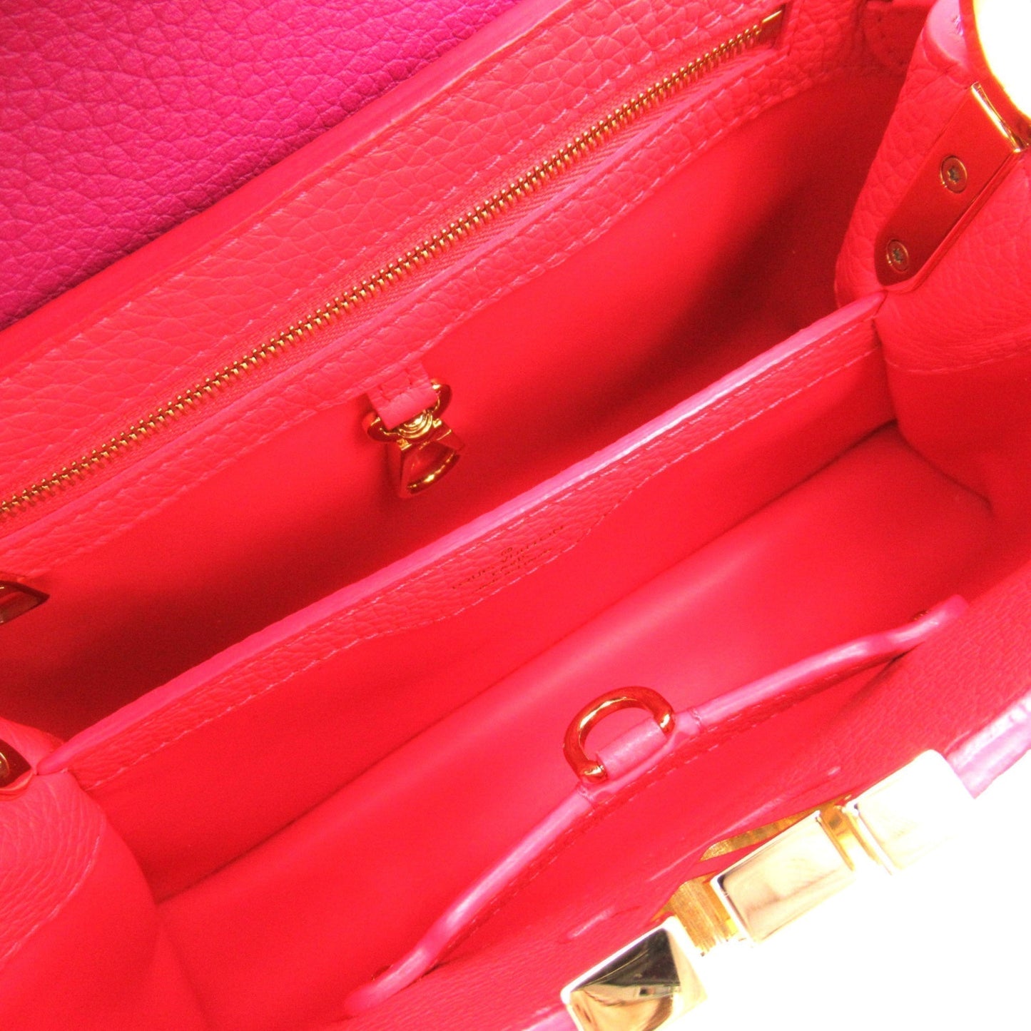 LOUIS VUITTON CapucineBB Pink Taurillon Clemence Leather leather M90294