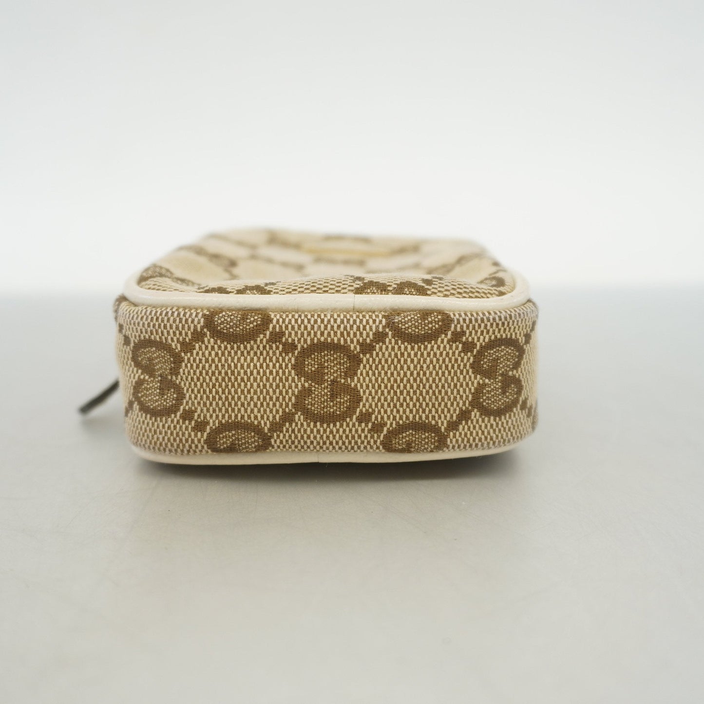 Gucci Pouch 548393 Women's GG Canvas Pouch Beige