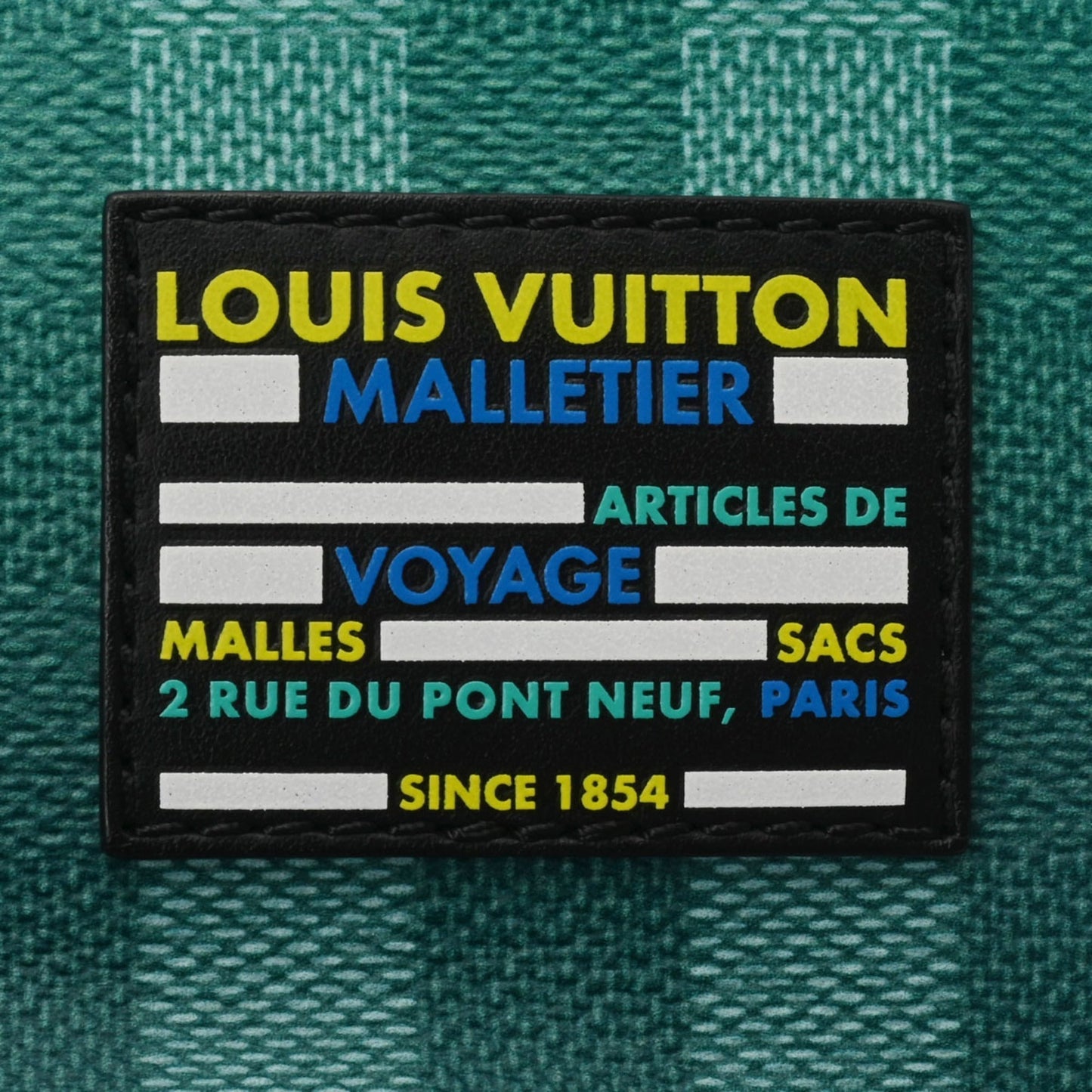 LOUIS VUITTON Damier Stripe Sac Marant Green/Yellow M59920 Shoulder Bag