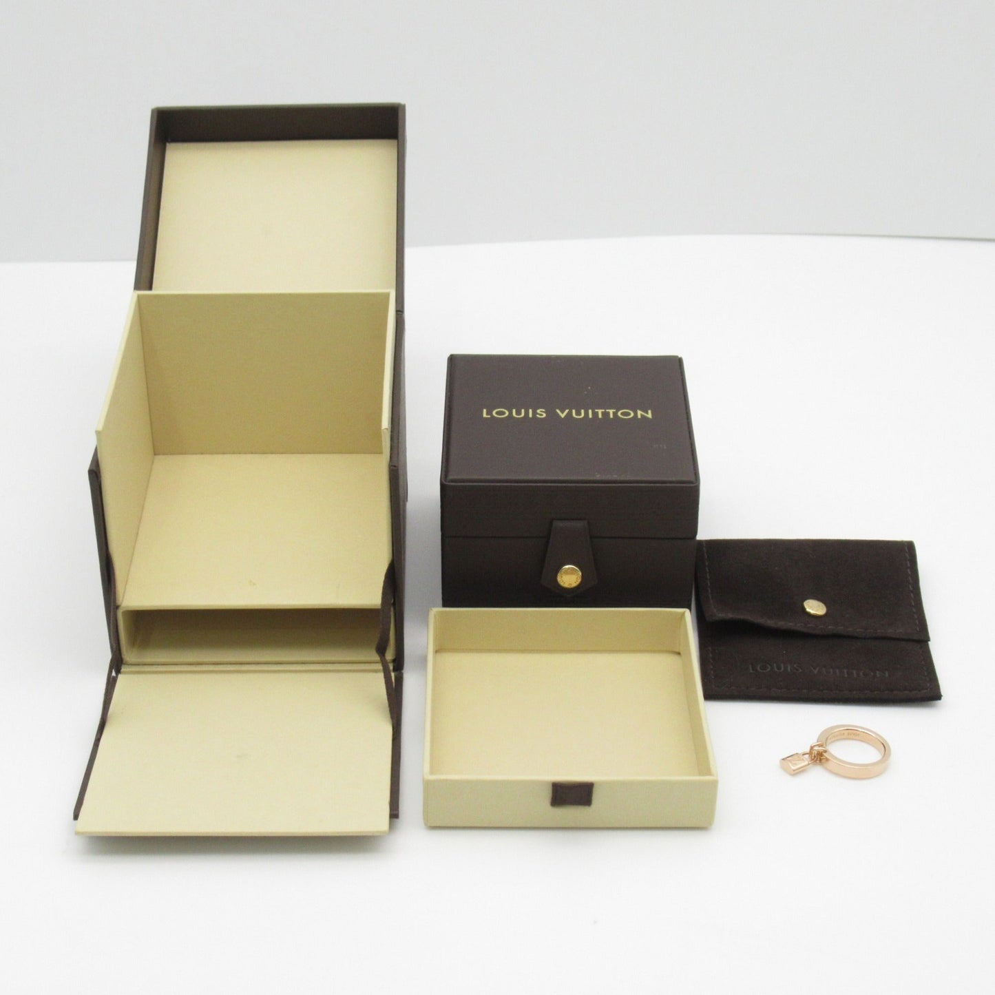 LOUIS VUITTON Bar Lock It Ring PM Ring Gold K18PG[Rose Gold] Gold