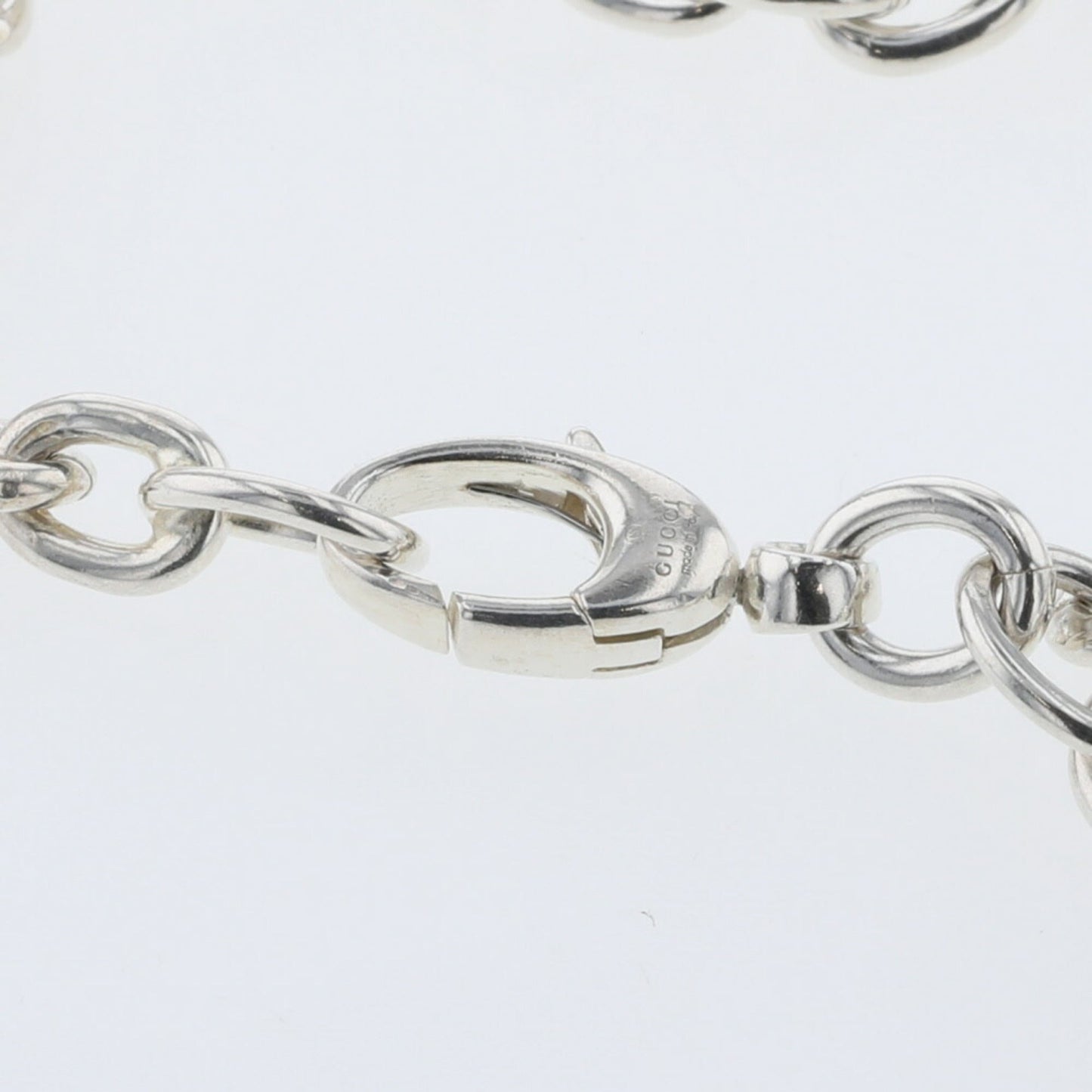 Gucci Bracelet Interlocking G Chain Silver 925 Ladies GUCCI