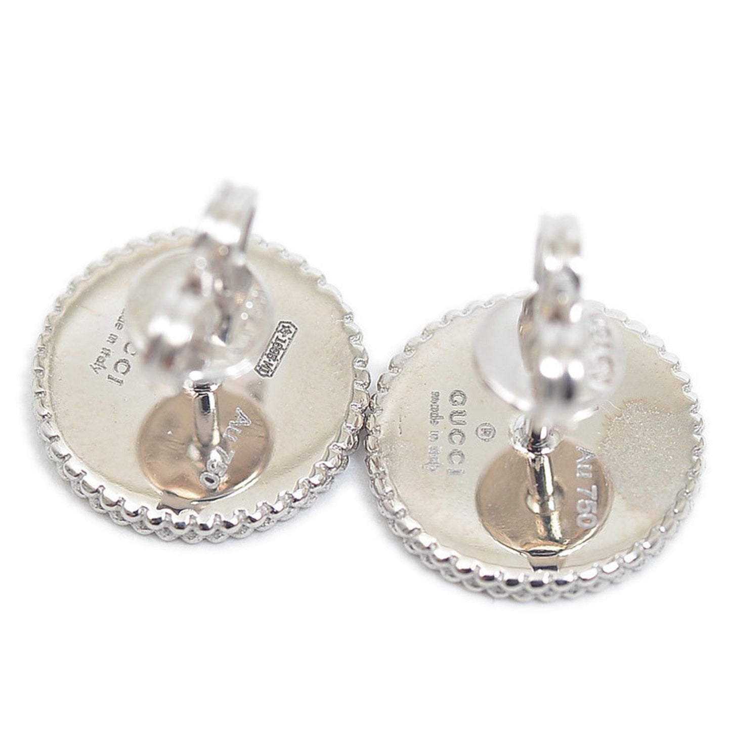 Gucci Icon Bloom Circle Earrings K18WG