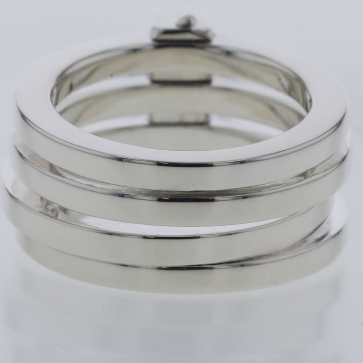 Gucci Ring 4 Row Silver 925 Upper No. 8 - Lower 10 Ladies GUCCI