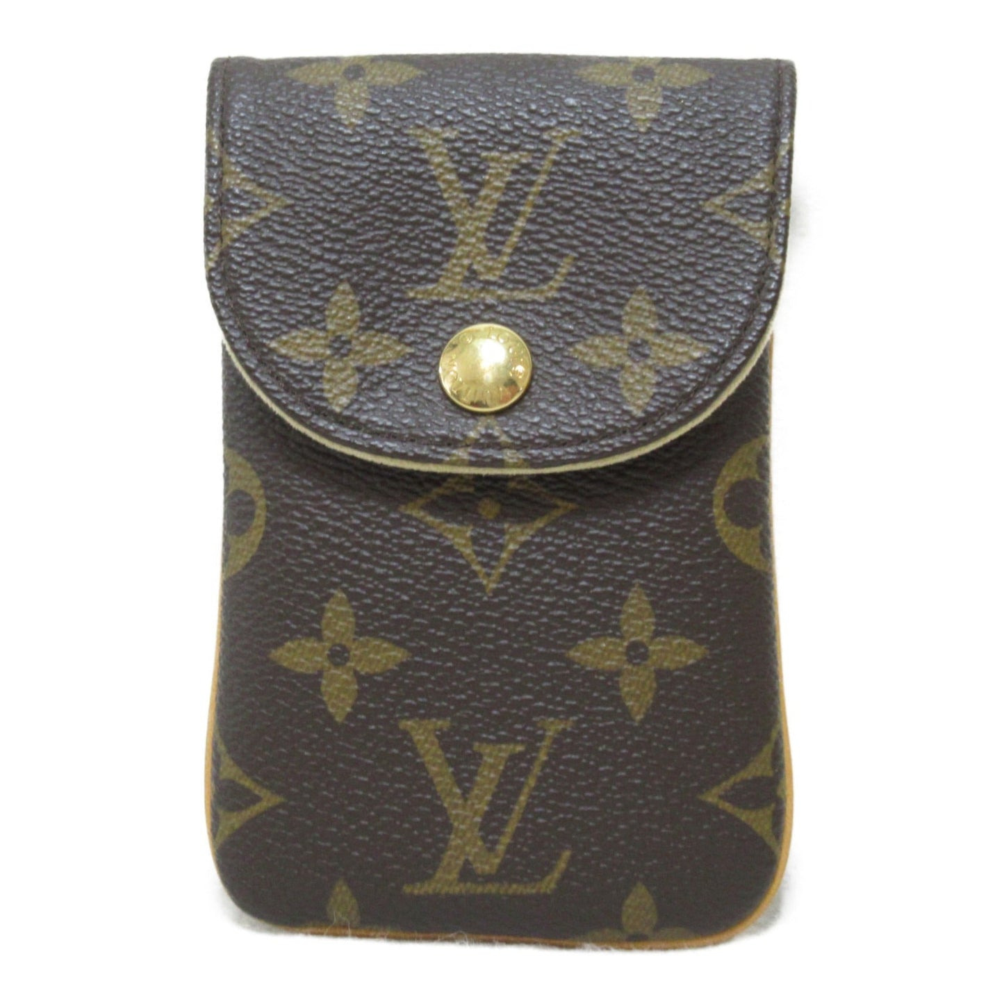 LOUIS VUITTON Etui / Telephone MM carrying case Brown Monogram leather M66546