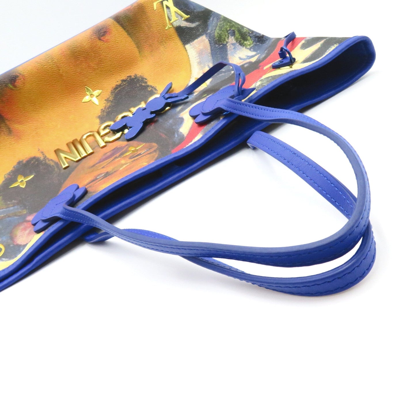 LOUIS VUITTON Gauguin Neverfull MM Blue Masters collection PVC coated canvas