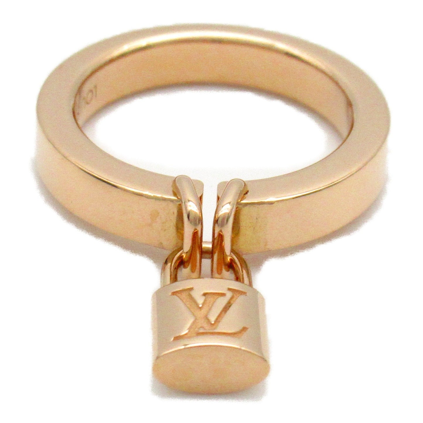 LOUIS VUITTON Bar Lock It Ring PM Ring Gold K18PG[Rose Gold] Gold