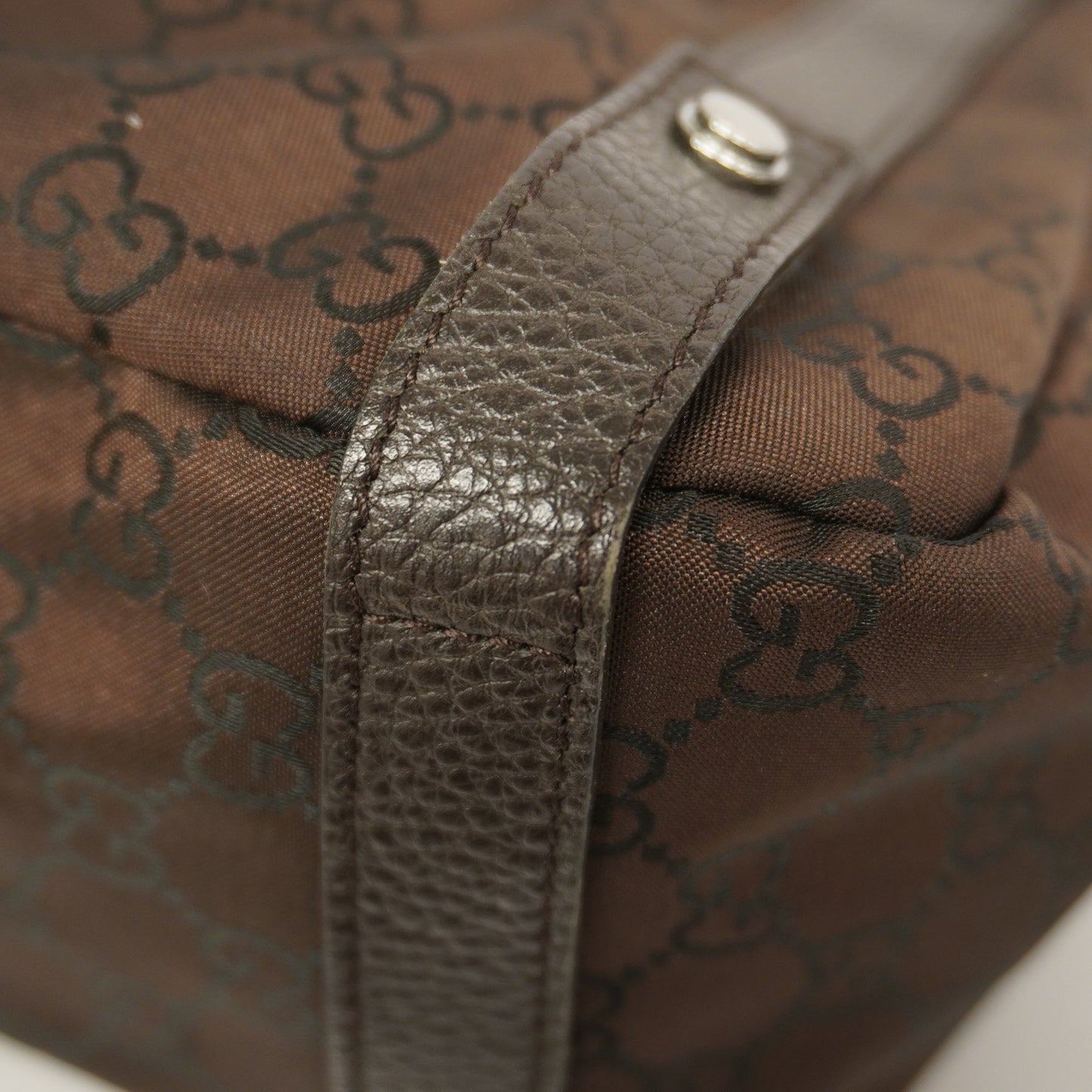 Gucci  Shoulder Bag GG Nylon 143743 Women's Nylon Brown