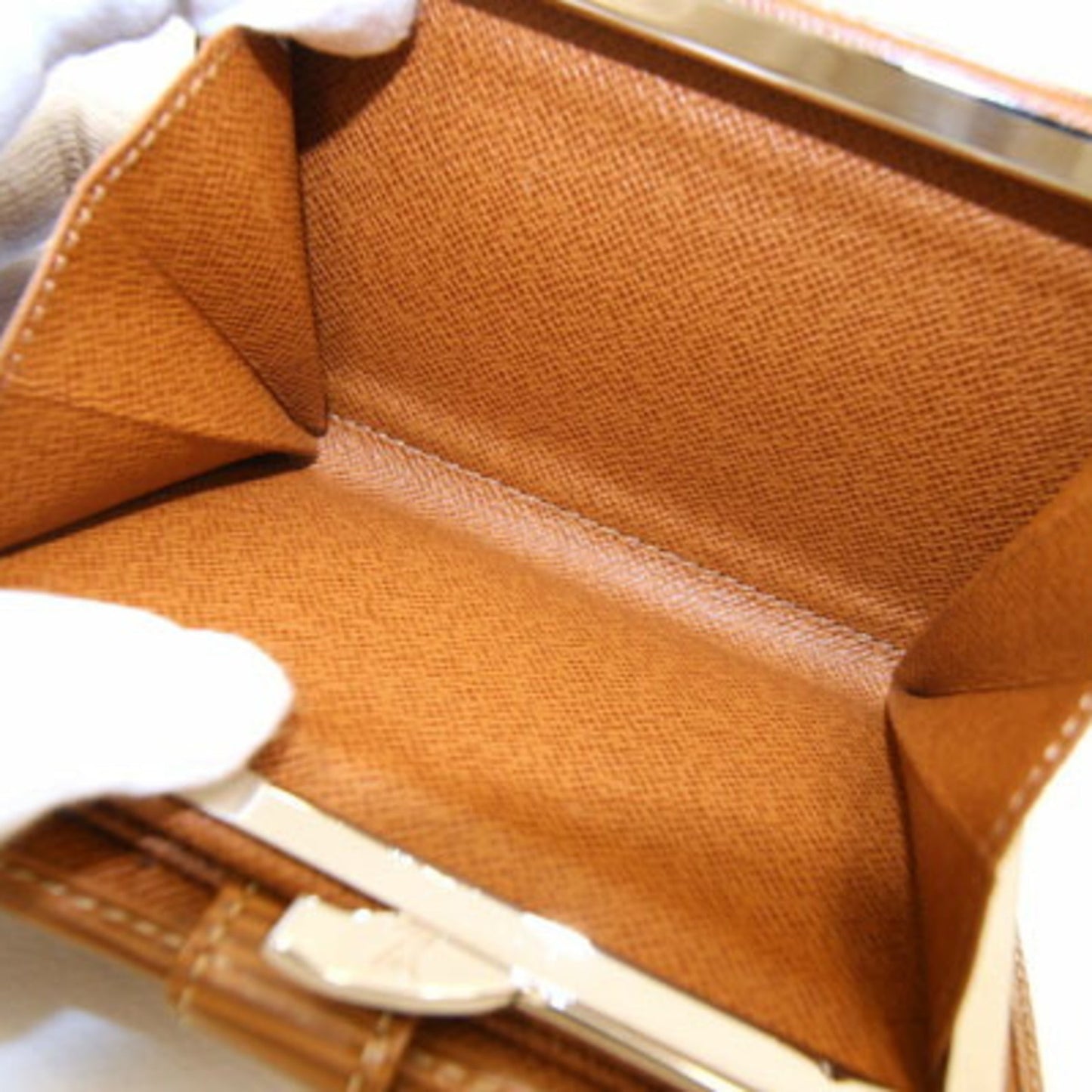 Louis Vuitton Bifold Clasp Wallet Epi Porto Monet Viennois M63271 Cannel Women's LOUIS VUITTON