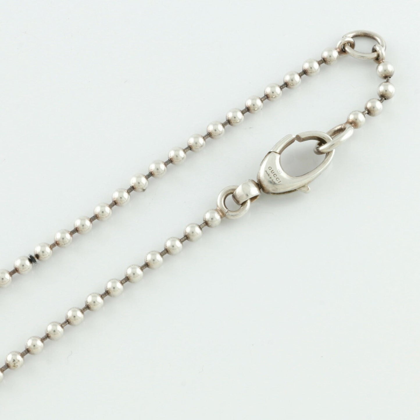 Gucci SV925 Necklace Heart GG Interlocking G Silver Ladies 925