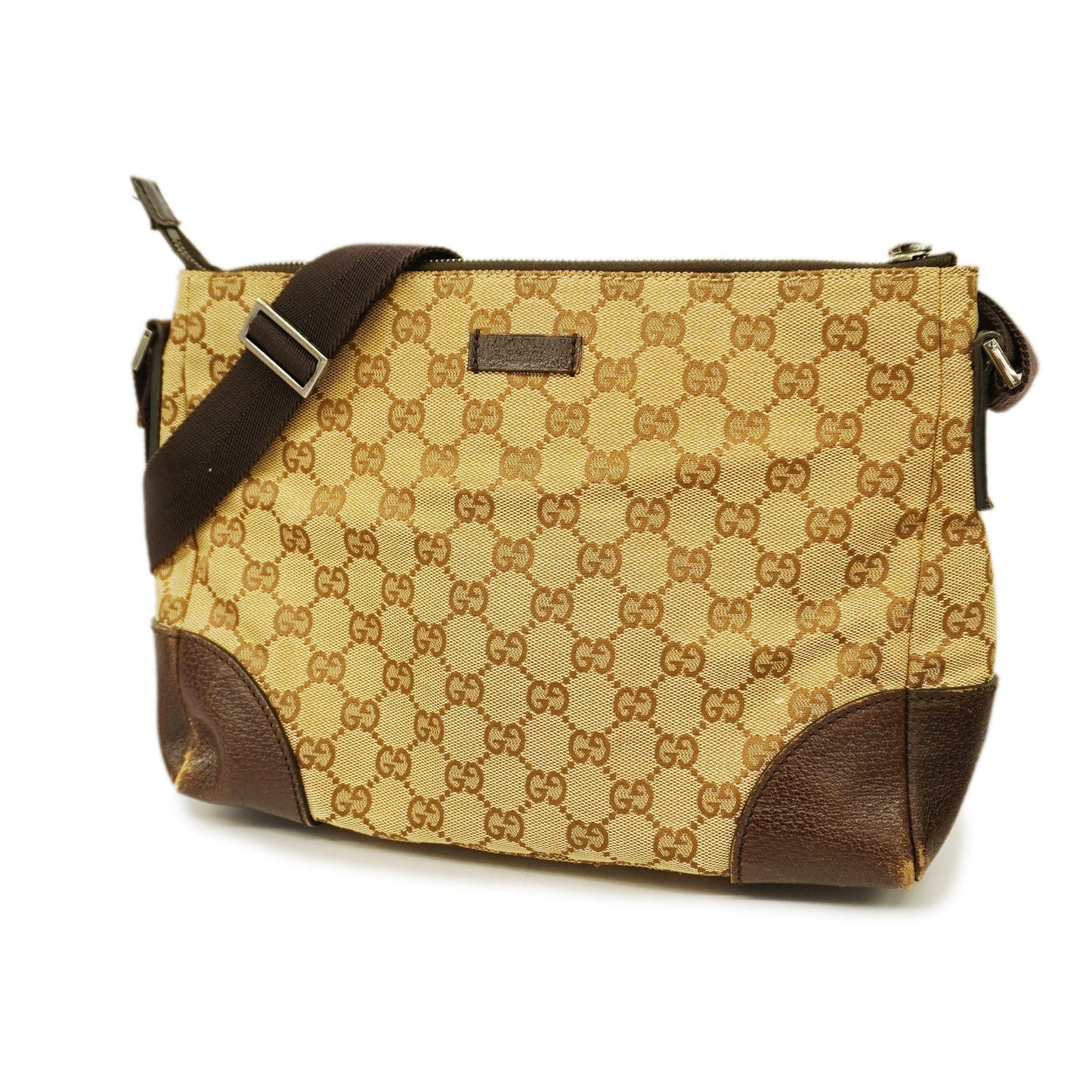 Gucci  Shoulder Bag 114273 Women's GG Canvas Beige,Brown