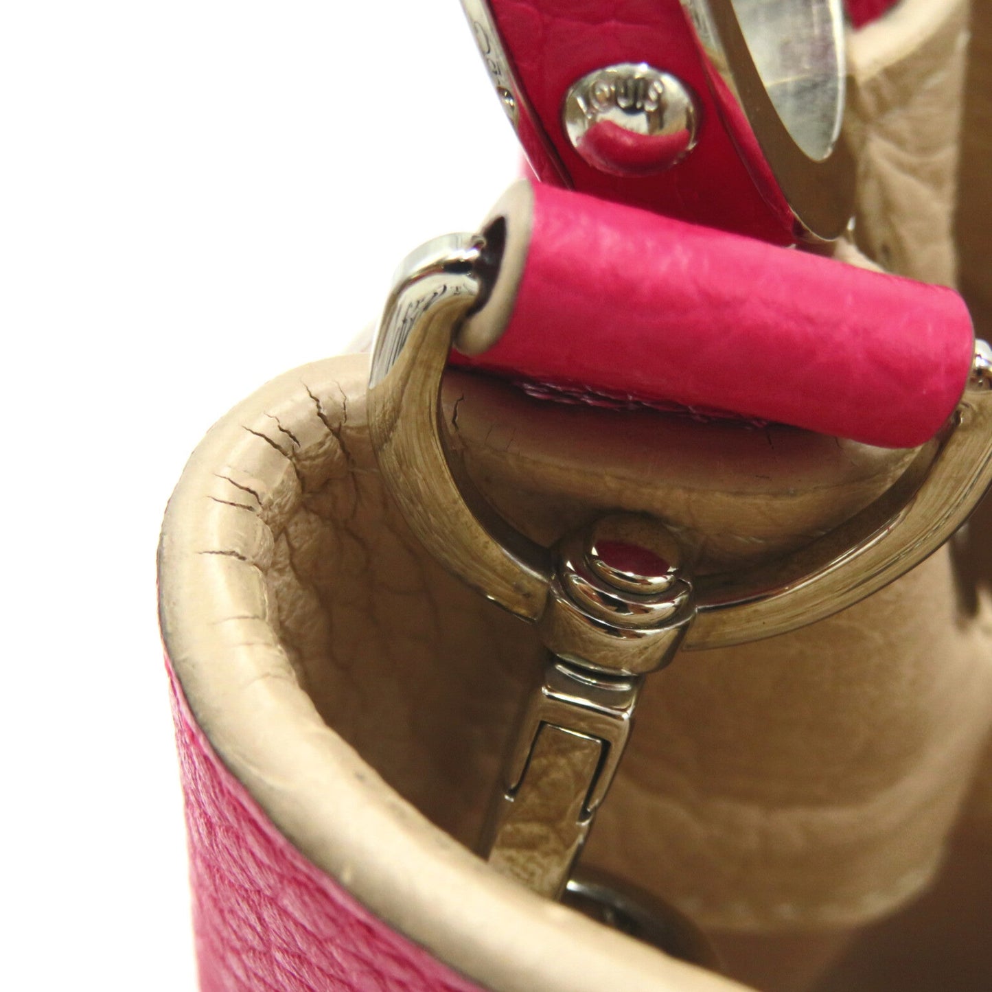 LOUIS VUITTON CapucinePM Pink Taurillon Clemence Leather leather M94519