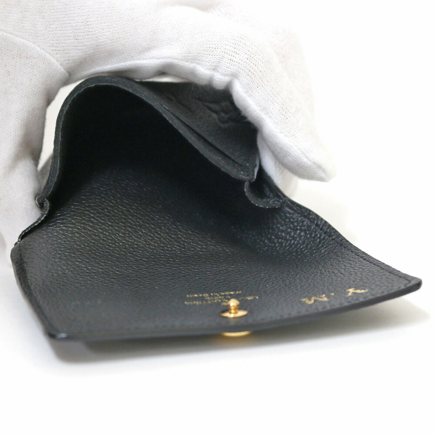 Louis Vuitton Card Case Monogram Amplant Initials Amberop Cult de Visit M58456 Black Ladies