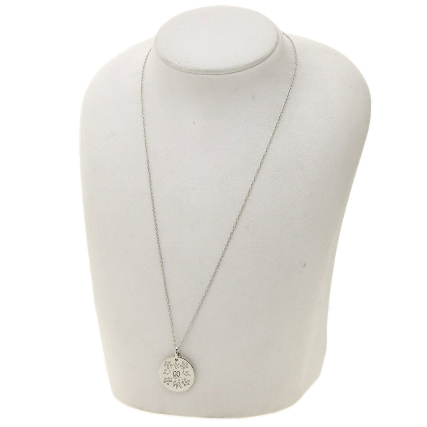 Gucci Icon Blooms Necklace K18 White Gold Ladies