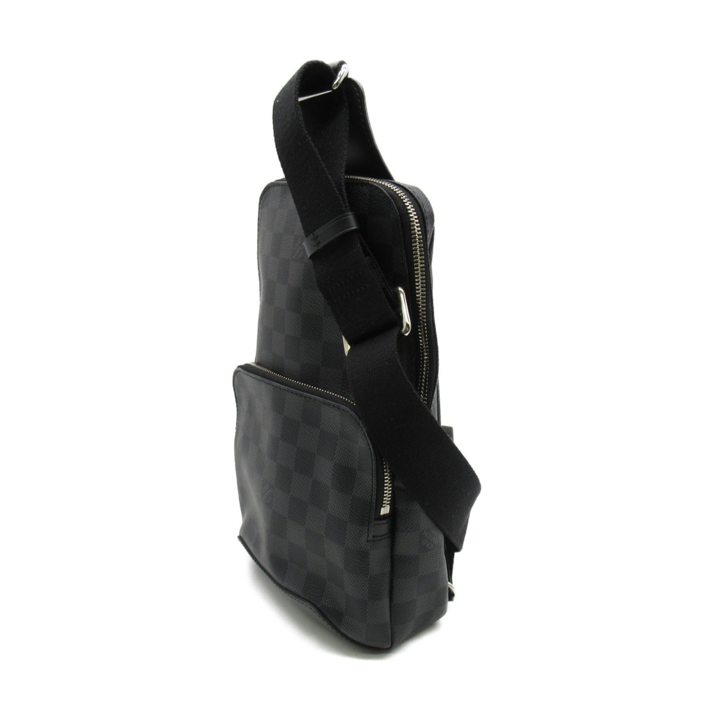 LOUIS VUITTON Avenue Sling Bag Gray Damier graphite PVC coated canvas N41719