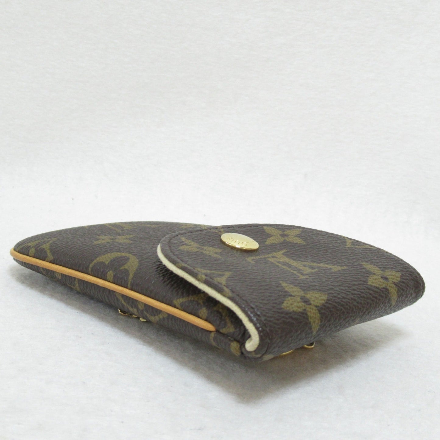 LOUIS VUITTON Etui / Telephone MM carrying case Brown Monogram leather M66546