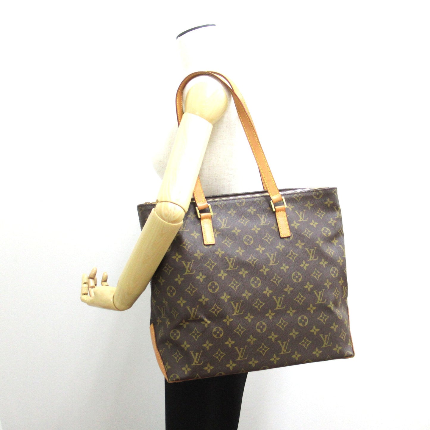 LOUIS VUITTON Cabas Mezzo Brown Monogram PVC coated canvas M51151