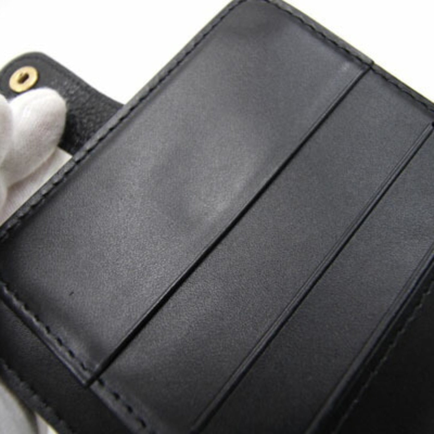 Louis Vuitton Bifold Wallet Suhari Zip M91828 Noir Women's LOUIS VUITTON