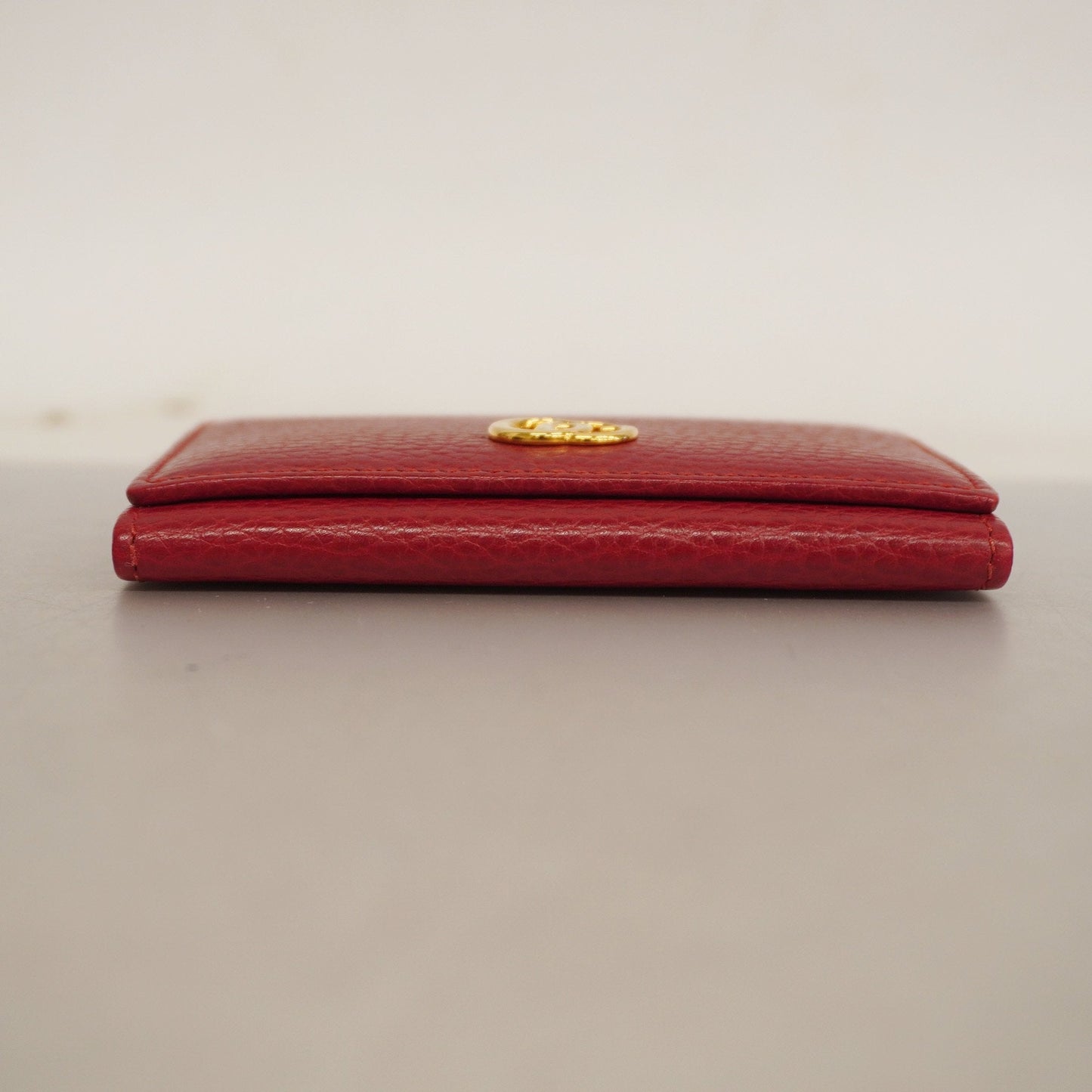 Gucci GG Marmont 474748 Leather Business Card Case Red Color