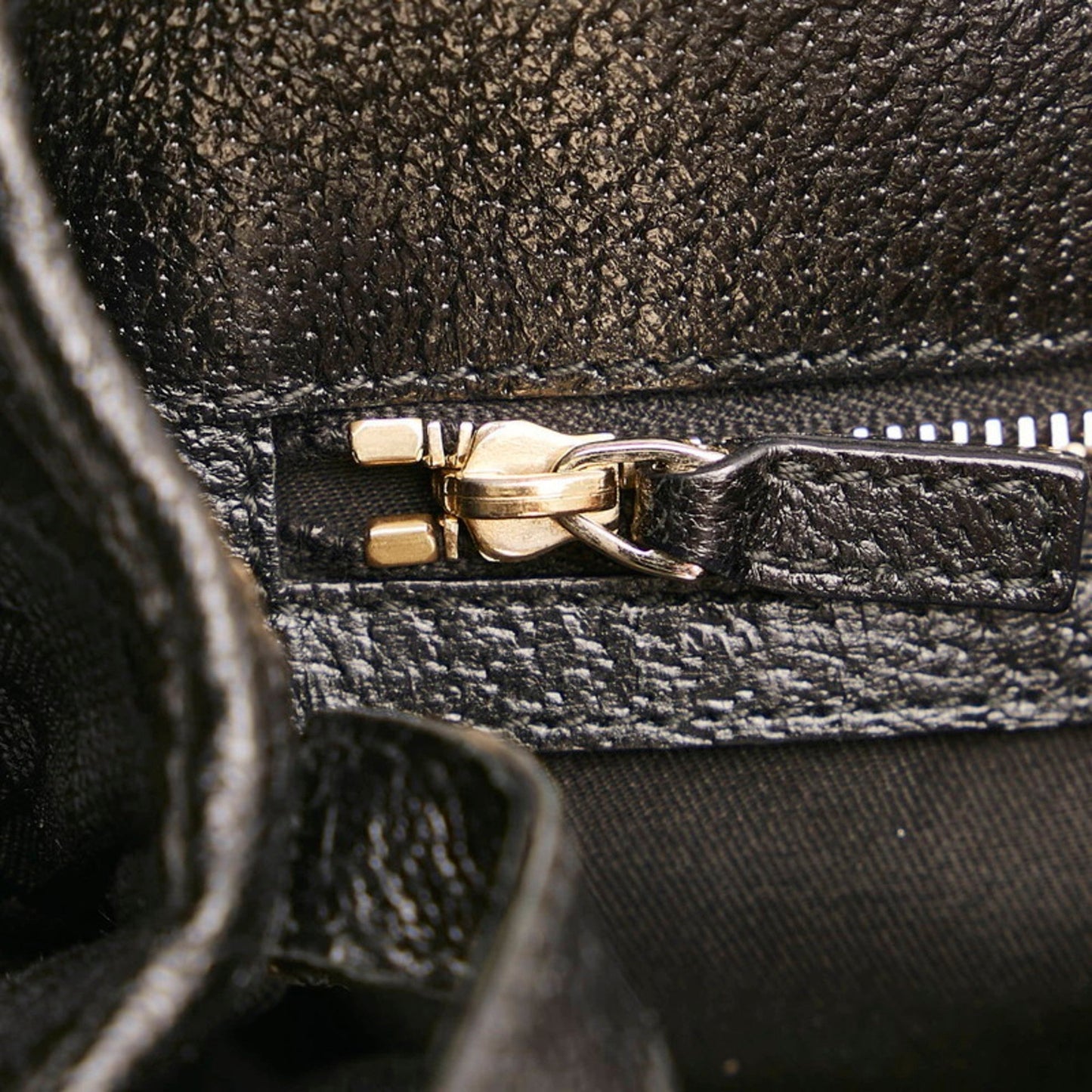 Gucci Horsebit Handbag 145761 Black Canvas Leather Ladies GUCCI