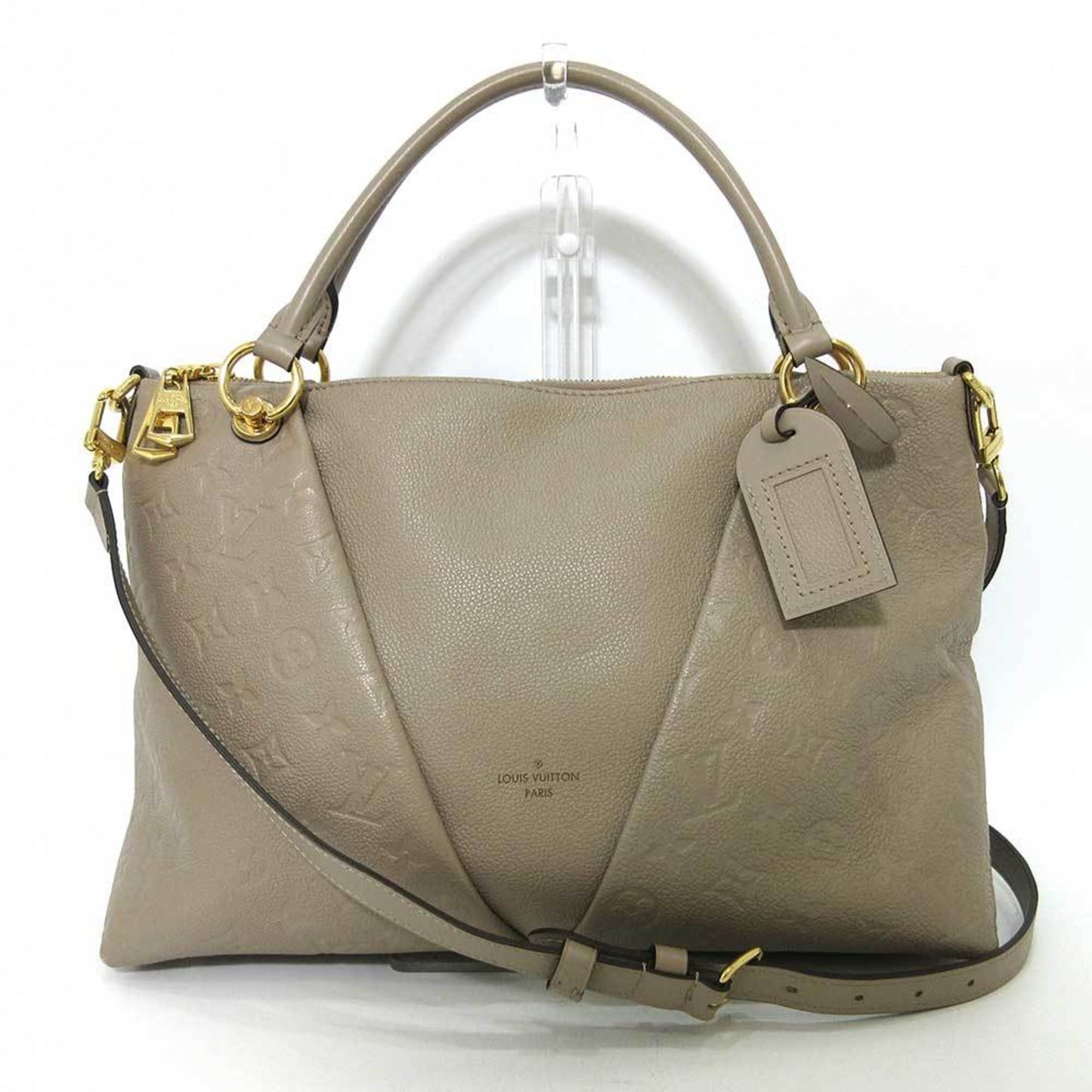 LOUIS VUITTON Bag V Tote MM Tourtrail Beige Hand Shoulder Women's Monogram Implant M44884 LOUISVUITTON
