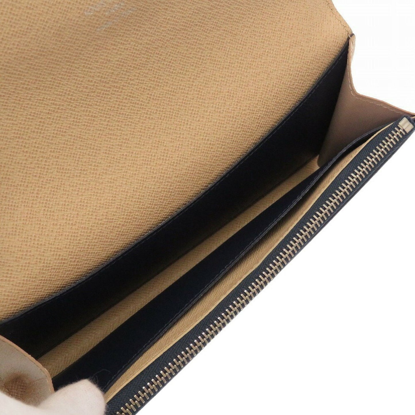 Louis Vuitton Epi Portefeuille Emily M60854 Leather Andigo Blue Long Wallet