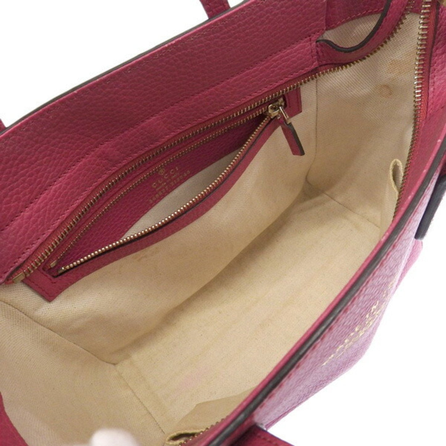 Gucci leather swing mini handbag pink