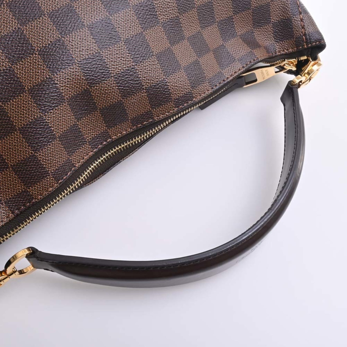 LOUIS VUITTON Damier Portobello PM One Shoulder Bag N41184 Brown Women's