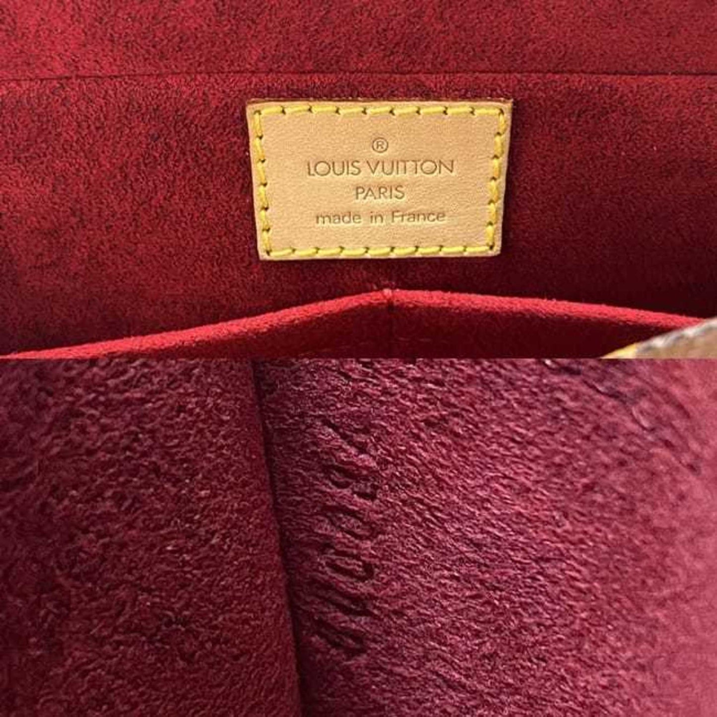 LOUIS VUITTON Bag Vibasite MM Brown Beige Monogram M51164 Canvas Nume Leather DU0084  Handbag LV
