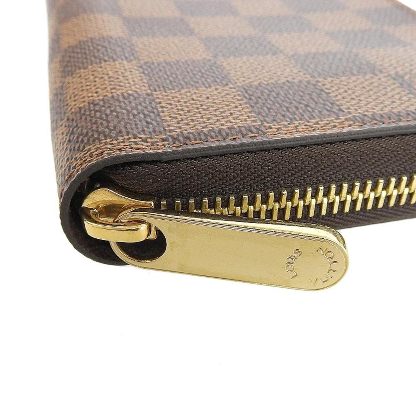 Louis Vuitton Damier Ebene Zippy Wallet Round Zipper Long N41661