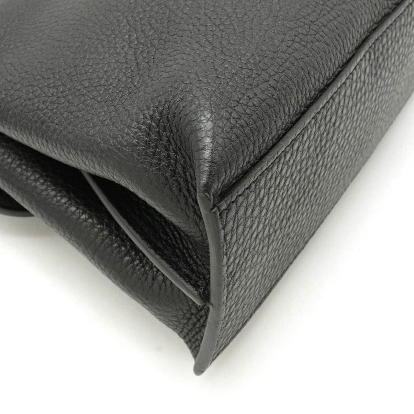 Gucci bamboo daily bag handbag shoulder leather black 370831