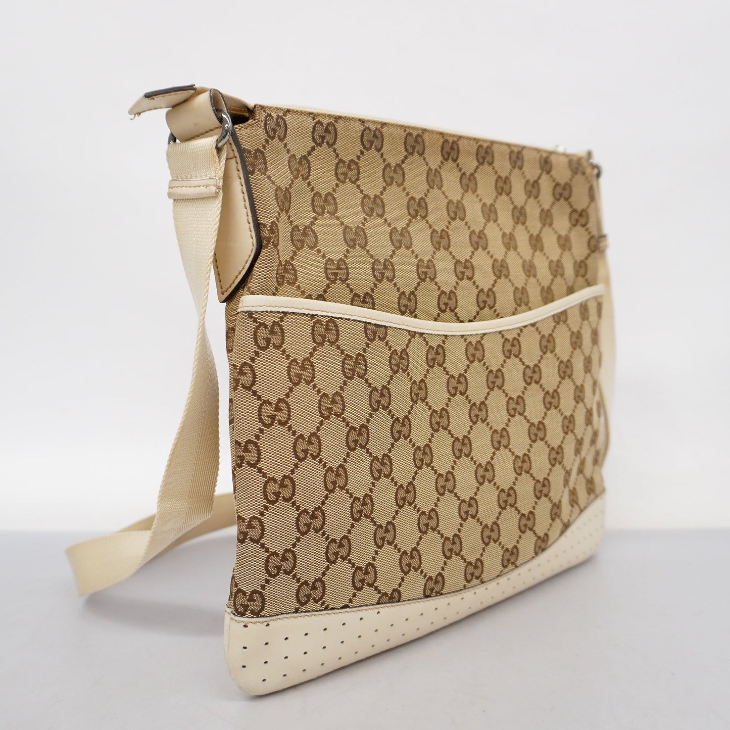 Gucci  GG Canvas Shoulder Bag 145857 Women's Shoulder Bag Beige,Ivory