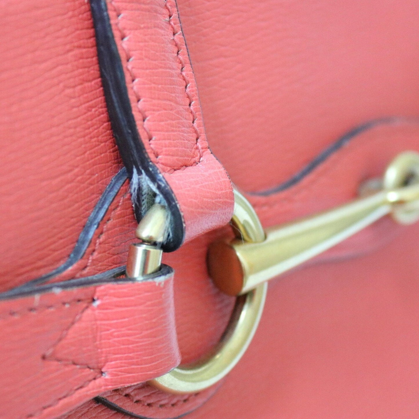 Gucci Shoulder Bag Red Ladies Leather