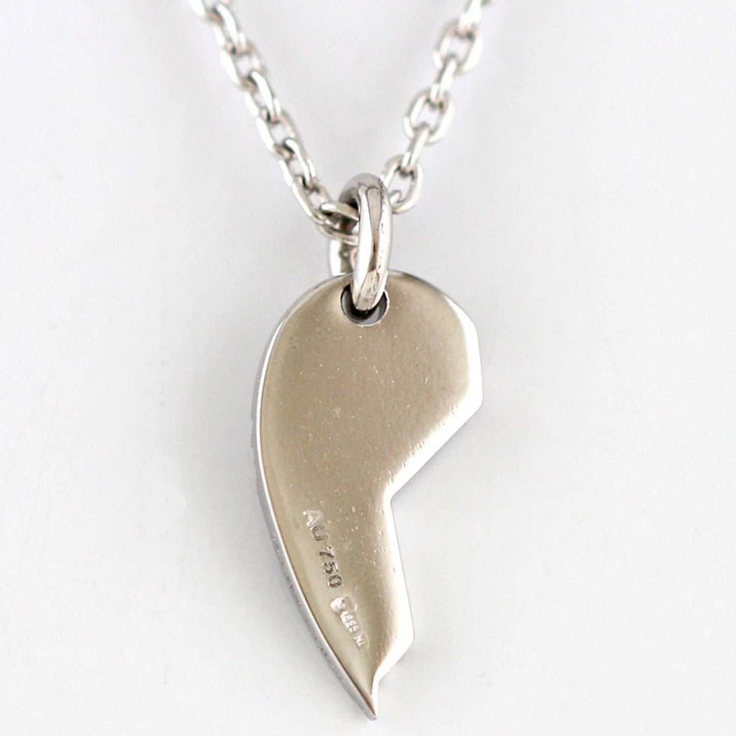 Gucci K18WG Necklace Diamond Icon 18K K18 White Gold Ladies