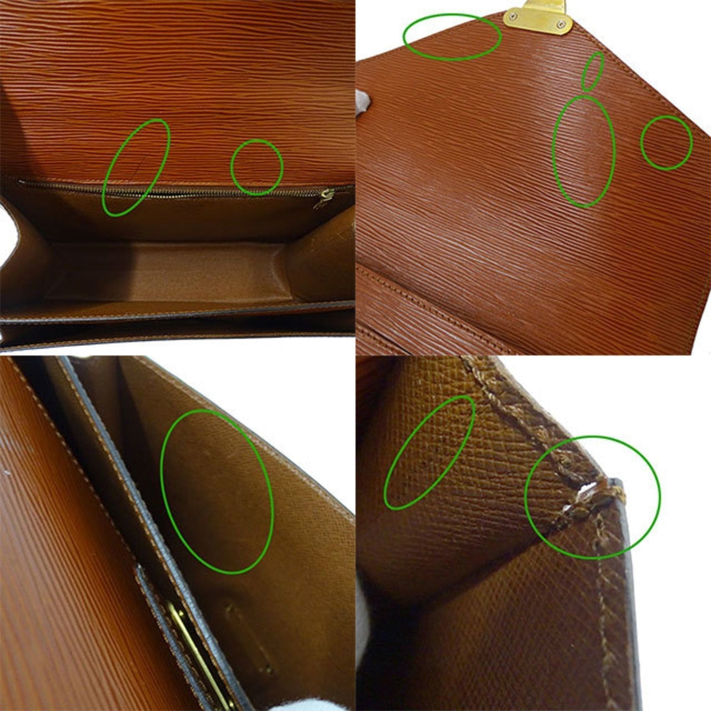 Louis Vuitton Bag Epi Women's Handbag 2way Monceau Kenya Brown M52123 Respect for the Aged Day