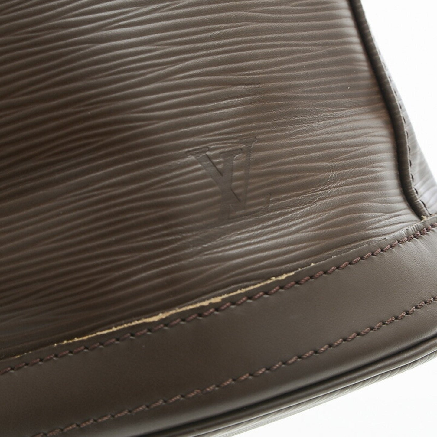 LOUIS VUITTON Epi Bucket PM Tote Bag with Pouch Mocha Brown M58990
